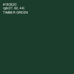 #1B3E2C - Timber Green Color Image