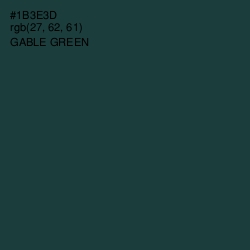 #1B3E3D - Gable Green Color Image