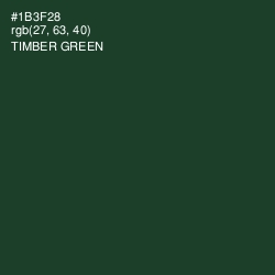 #1B3F28 - Timber Green Color Image