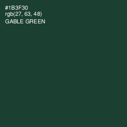 #1B3F30 - Gable Green Color Image