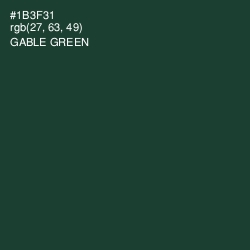 #1B3F31 - Gable Green Color Image