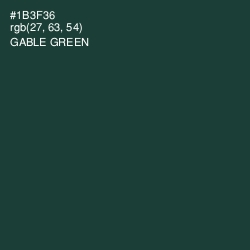 #1B3F36 - Gable Green Color Image