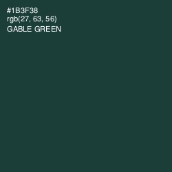 #1B3F38 - Gable Green Color Image