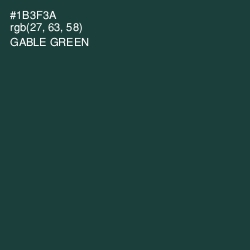 #1B3F3A - Gable Green Color Image