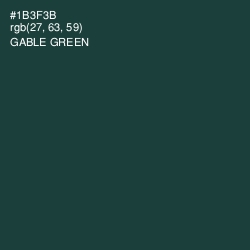 #1B3F3B - Gable Green Color Image