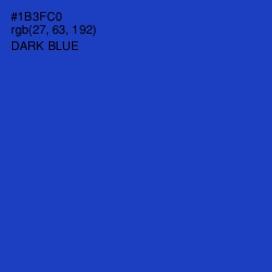 #1B3FC0 - Dark Blue Color Image