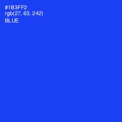 #1B3FF2 - Blue Color Image