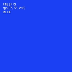 #1B3FF3 - Blue Color Image