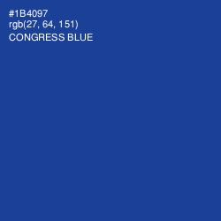 #1B4097 - Congress Blue Color Image