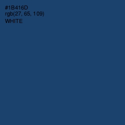 #1B416D - Chathams Blue Color Image