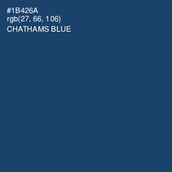 #1B426A - Chathams Blue Color Image
