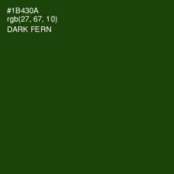 #1B430A - Dark Fern Color Image