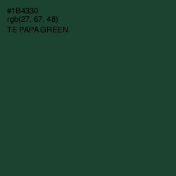 #1B4330 - Te Papa Green Color Image