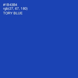 #1B43B4 - Tory Blue Color Image