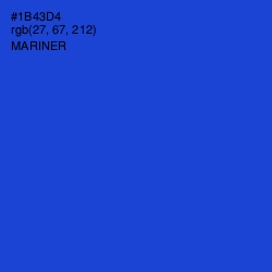 #1B43D4 - Mariner Color Image