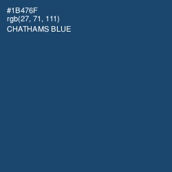 #1B476F - Chathams Blue Color Image