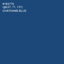 #1B4779 - Chathams Blue Color Image