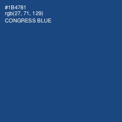 #1B4781 - Congress Blue Color Image