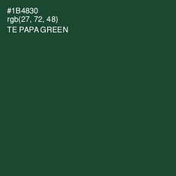 #1B4830 - Te Papa Green Color Image