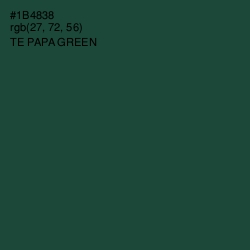 #1B4838 - Te Papa Green Color Image