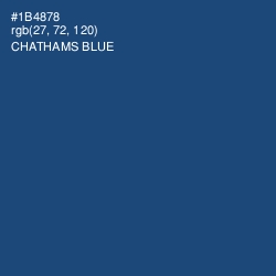 #1B4878 - Chathams Blue Color Image