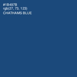 #1B497B - Chathams Blue Color Image