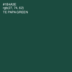 #1B4A3E - Te Papa Green Color Image