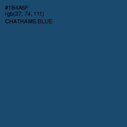 #1B4A6F - Chathams Blue Color Image