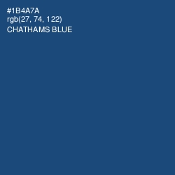 #1B4A7A - Chathams Blue Color Image