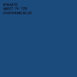 #1B4A7D - Chathams Blue Color Image