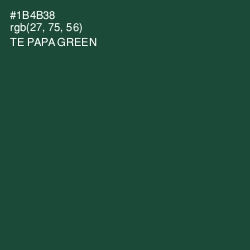#1B4B38 - Te Papa Green Color Image