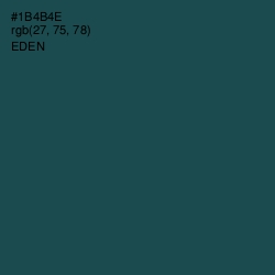 #1B4B4E - Eden Color Image