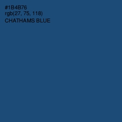 #1B4B76 - Chathams Blue Color Image