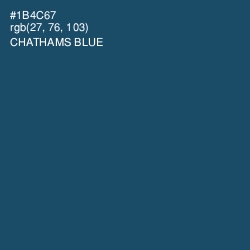 #1B4C67 - Chathams Blue Color Image