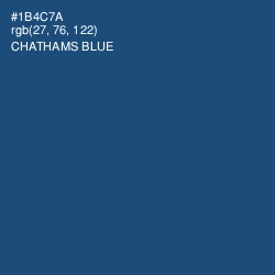 #1B4C7A - Chathams Blue Color Image