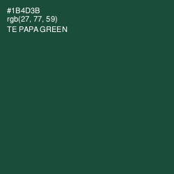 #1B4D3B - Te Papa Green Color Image