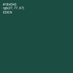 #1B4D43 - Eden Color Image