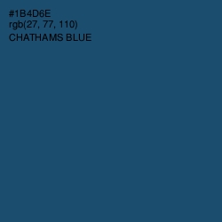 #1B4D6E - Chathams Blue Color Image