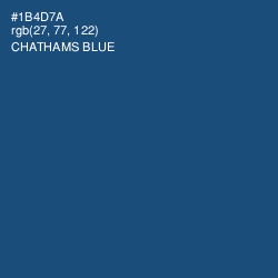 #1B4D7A - Chathams Blue Color Image