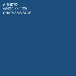 #1B4D7D - Chathams Blue Color Image