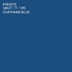 #1B4D7E - Chathams Blue Color Image