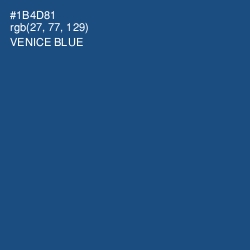 #1B4D81 - Venice Blue Color Image