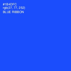 #1B4DFC - Blue Ribbon Color Image