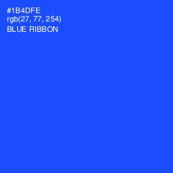 #1B4DFE - Blue Ribbon Color Image