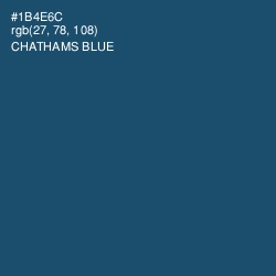 #1B4E6C - Chathams Blue Color Image