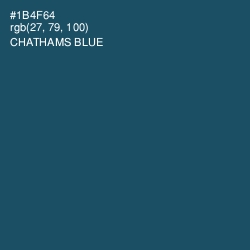 #1B4F64 - Chathams Blue Color Image