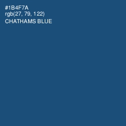 #1B4F7A - Chathams Blue Color Image