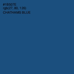 #1B507E - Chathams Blue Color Image