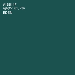 #1B514F - Eden Color Image