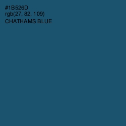 #1B526D - Chathams Blue Color Image